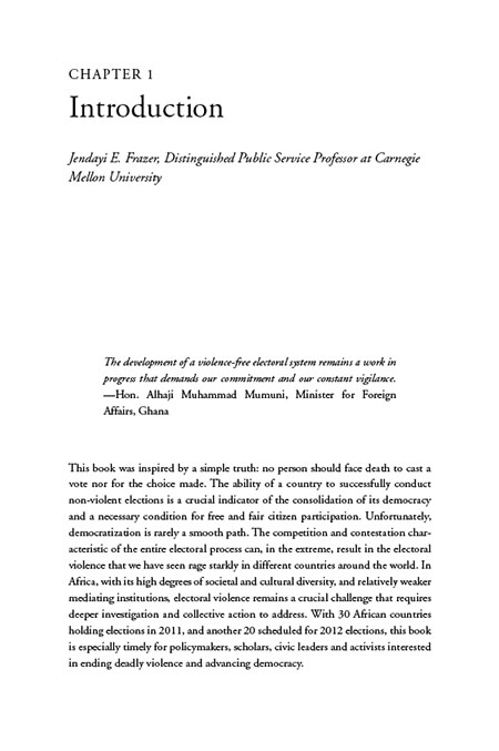 Preventing Electoral Violence in Africa